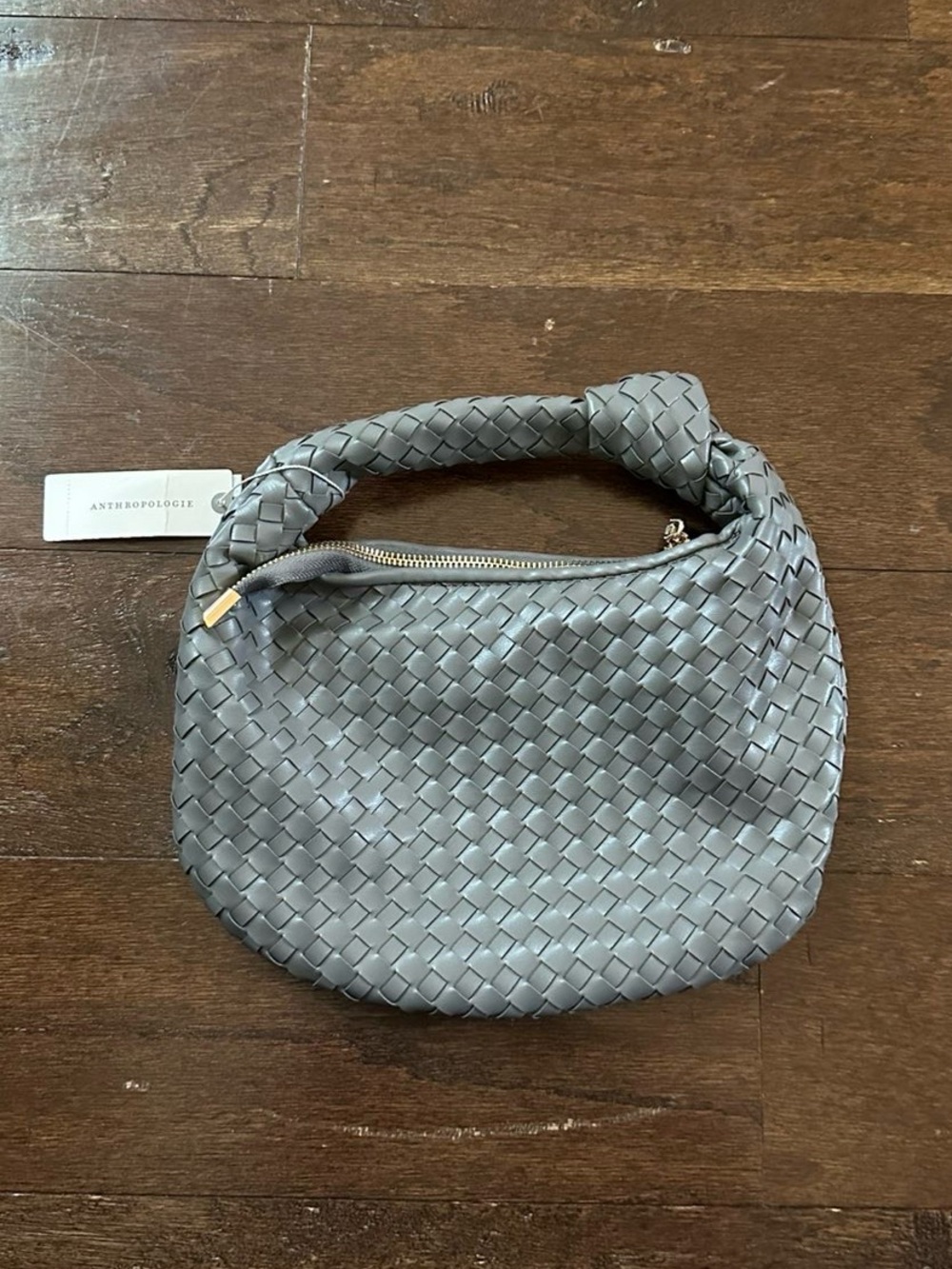Anthropologie Melie Bianco Mini Brigitte Satchel Gray-NWT - Picture 13 of 13